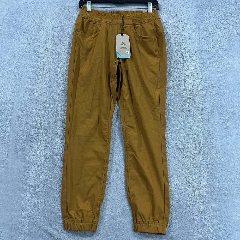 Prana Halle E Waist II Jogger Pants Womens 2 Brown Relaxed Antique Bronze